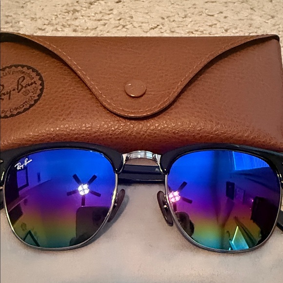 Ray-Ban Sunglasses with Blue and Purple Lenses - Picture 2 of 10